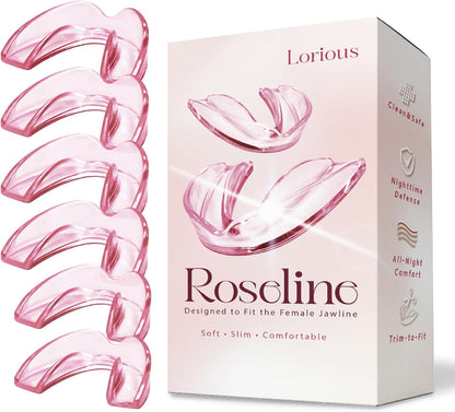 Pink Moldable Mouth Guard for Teeth Grinding and Clenching – 6-Pack Dental Guards in 2 Sizes (4 Regular + 2 Small) – Comfortable Night Guard for Women