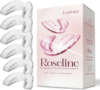 6-Pack Moldable Mouth Guards for Teeth Grinding and Clenching – Clear Dental Night Guards for Women with 4 Regular and 2 Small Sizes – Comfortable, Custom-Fit Protection for Day or Night Use